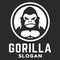 Modern simple minimalist gorilla ape mascot logo design vector with modern illustration concept style for badge, emblem and tshirt