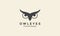 modern simple night animal owl eyes logo symbol icon vector graphic design illustration