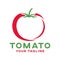 Modern simple tomato logo