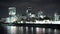 Modern Skyline of City of London by night