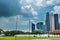 Modern skyline of Singapore city, asian cityscape