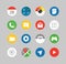 Modern smartphones ui kit. Different application icons