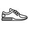 Modern sneaker icon outline vector. Sport shoe