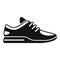 Modern sneaker icon simple vector. Sport shoe