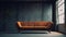 Modern Sofa With A Light Concrete Wall in Selective Focus Interior Background