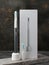 Modern sonic electric toothbrush. Made from gray metal. Nearby storage case, charger and replacement brush head Professional oral