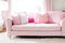 Modern Sophistication: Pink Themed Room with Minimalist Contemporary Style