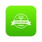 Modern sound studio icon green vector