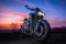 Modern Sport Bike Against Vivid Twilight Sky