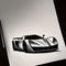 Modern sportcar sketch illustration. Race car model, transportation company logo concept, modern car clipart