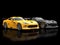 Modern sports cars - black and yellow