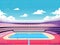 A modern sports stadium, generative Ai