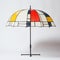 Modern Stained Glass Umbrella Inspired By Mondrian