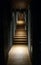 Modern Staircase with classic lighting