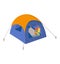 Modern standing tent icon, outdoor tourist travel stuff, concept forest journey equipment cartoon vector illustration