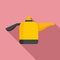 Modern steam cleaner icon, flat style