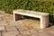 Modern stone marble garden bench