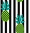 Modern stripes and pineapples pattern