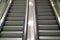 Modern style double escalator staircase in a shopping mall