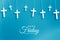 modern style good friday blessing card to inspire your belief and faith