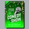 Modern Stylish Banner Flyer Of Comedy Show Vector