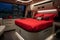 Modern and Stylish Camper Van Interior Design Bedroom, AI Generated