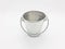 Modern Stylish Silver Metallic Aluminium Bucket Pail Container in White Isolated Background 03