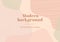 Modern  stylish template with organic abstract shapes in nude pastel colors. Neutral background for beauty branding design.