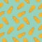 Modern stylized pineaples seamless pattern