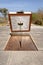 modern sundial, Antequera, spain. light. telling time