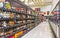 Modern supermarket shelves and aisles in the chedraui in Mexico