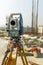 Modern surveyor equipment used in surveying and building construction