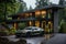 Modern Sustainable Living: House with Solar Panels and Electric Car Charging