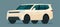 Modern SUV car isolated. Car side view. Vector flat style illustration