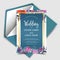 Modern sweet Watercolor floral wedding invitation