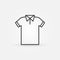 Modern t-shirt line icon. Vector tshirt symbol