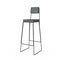 Modern Tall Black Bar Stool or Chair. 3d Rendering