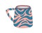 Modern tea mug with abstract pattern. Ceramic coffee cup with handle. Cute teacup. Stylish trendy drink crockery in