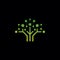 Modern Tech Tree Data Vector Logo Icon Ideas
