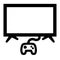 Modern Television with console controller icon.