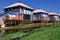 Modern terraced houses in the Netherlands