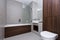 Modern three piece bathroom suite