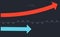 Modern timeline diagram infographic chart 12 month financial statistics graph