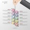 Modern timeline infographics design template. Vector