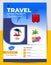 Modern tours flyer design. Holiday Tourism Brochure Template. travel Flyer Design.