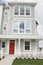 Modern Townhome Style Home House Exterior Details