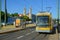 Modern Tram Route 15 in Lisbon, Portugal