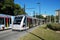 Modern trams, Seville, Spain.