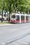 Modern tramway on Ringstrasse, Vienna