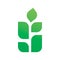 Modern tree green anture leaf logo design